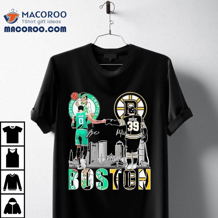 Jayson Tatum and Morgan Geekie team up for exclusive Boston sports t-shirt Jayson Tatum and Morgan Geekie team up for exclusive Boston sports t-shirt