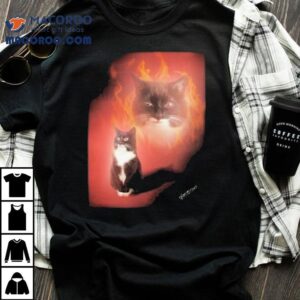 Jyn Flames Feline Design Tshirt