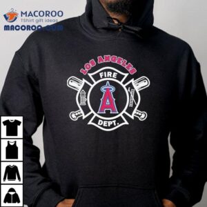 La Firefighters Honor Angels Baseball Team With Custom T Tshirt