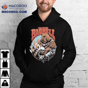 Master the barbell like a warrior with this bold bear tshirt