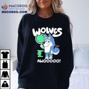 Minnesota Timberwolves 2024 howling wolf design t-shirt