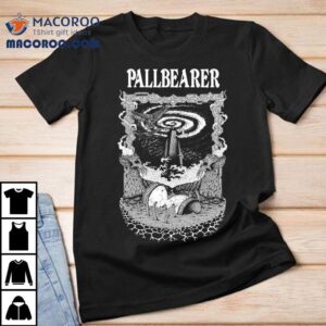 Silver wing hourglass design on pallbearer tribute t-shirt