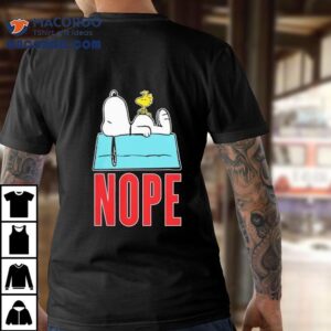 Snoopy and Woodstock napping design tshirt