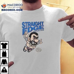 Straight Edge Icon Cm Punk Rocks Mario Graphic T Tshirt