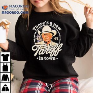 Trump Reveals New Tariffs While Wearing Striking 45 47 T-shirt