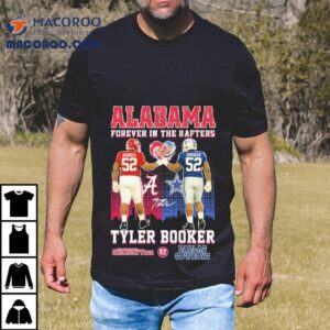 Tyler Booker Alabama and Dallas Cowboys legacy tribute t-shirt