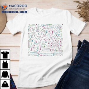 Unique hand sketched culinary art design tshirt