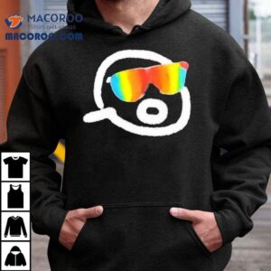 Vibrant rainbow colored gorklon design tshirt