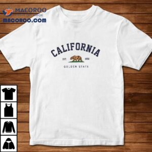 Vintage 1850 California Golden State Design Tshirt