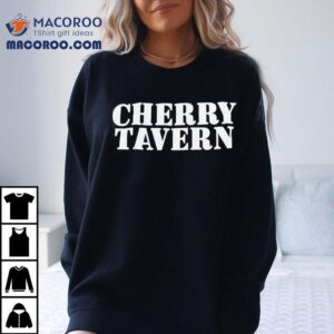 Vintage inspired cherry print tavern t-shirt