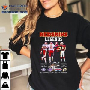Washington Commanders honor past legends with nostalgic thank you memories tshirt