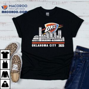 Thunder Legends Tribute Skyline Design Tshirt