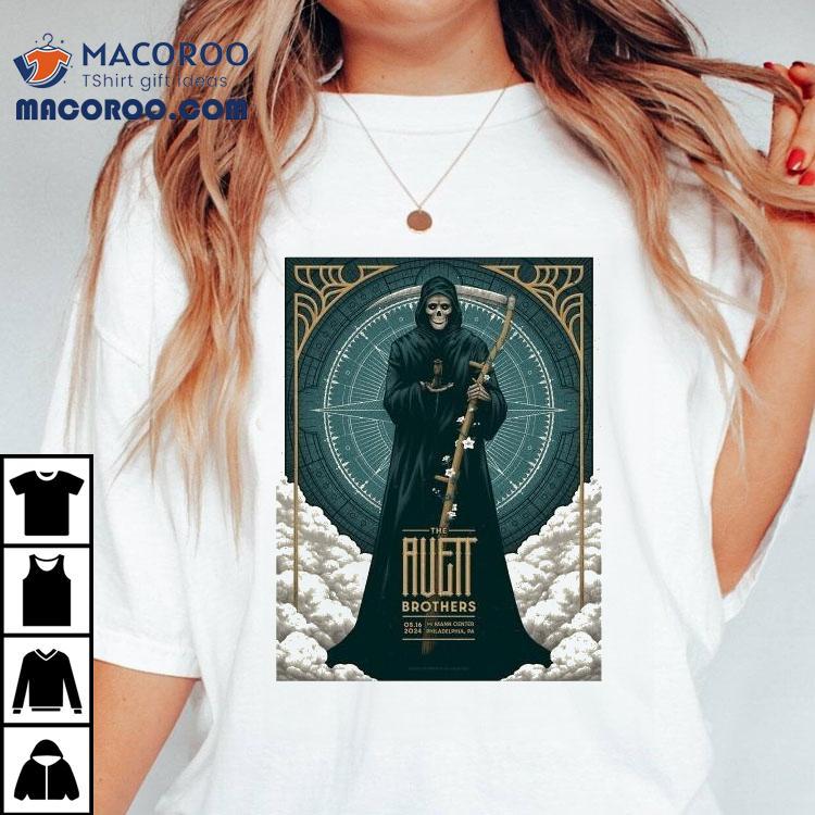 Avett Brothers Philadelphia concert dark design tshirt Avett Brothers Philadelphia concert dark design tshirt