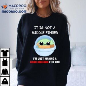 Baby Yoda crafting a magical hand unicorn just for you t-shirt 2 Baby Yoda Crafting A Magical Hand Unicorn Just For You Tshirt