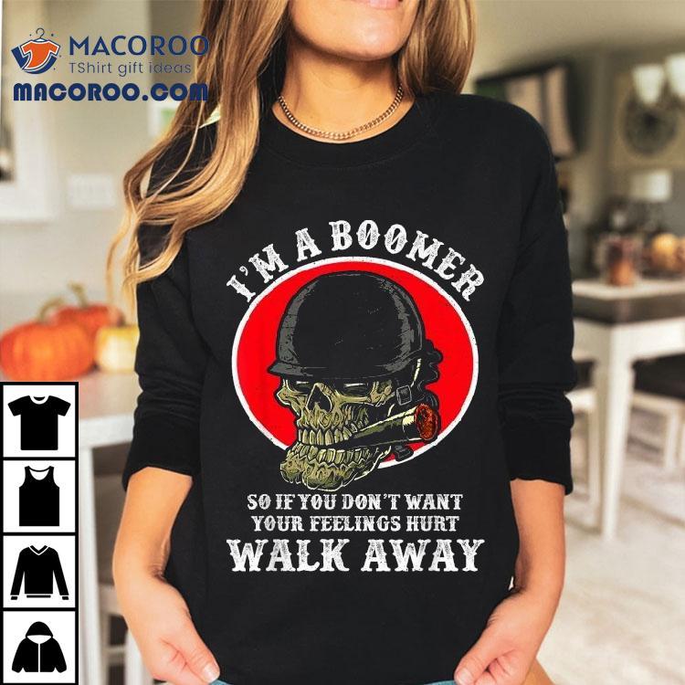 Boomer Humor Alert Dont Get Offended Skull And Cigs Tshirt Boomer Humor Alert Dont Get Offended Skull And Cigs Tshirt