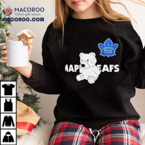 Cozy Toronto Maple Leafs Bear Design Tshirt