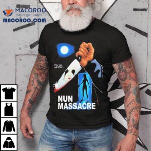 Escape The Horror With This Chilling Nun Massacre Book Cover Tshirt