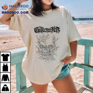 Gatecreeper Skull Design On Vintage Style Tshirt
