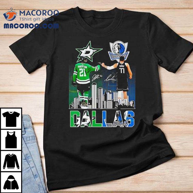 Jason Robertson and Luka Doncic crossover star power t-shirt Jason Robertson and Luka Doncic crossover star power t-shirt