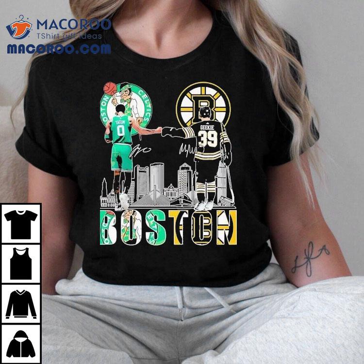 Jayson Tatum and Morgan Geekie team up for exclusive Boston sports t-shirt Jayson Tatum and Morgan Geekie team up for exclusive Boston sports t-shirt