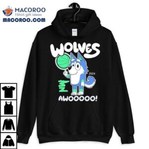 Minnesota Timberwolves Howling Wolf Design Tshirt