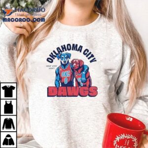 Okc Thunder Canine Fans Show Spirit With This Cool Dog Themed Tshirt