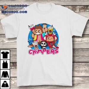 Playful Chimpers Panda And Monkey Design T-shirt 2 Playful Chimpers Panda And Monkey Design Tshirt