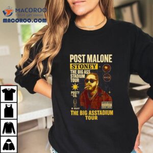 Post Malone Rocks The Stage In Iconic Stoney Tour Tshirt