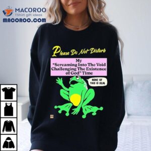 Questioning Reality With This Bold Existential Frog T Tshirt