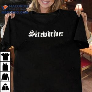 Skrewdriver band graphic print tshirt 2 Skrewdriver Band Graphic Print T Tshirt