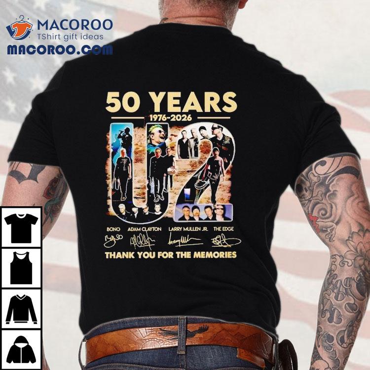 U2 commemorative vintage 1976 to 2026 anniversary tribute tshirt U2 commemorative vintage 1976 to 2026 anniversary tribute tshirt