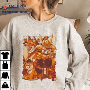 Vibrant Orange Fuzzy Design T Tshirt