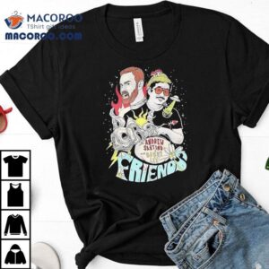 Vintage Style Tee With Andrew Santino And Bobby Lee Artwork Tshirt