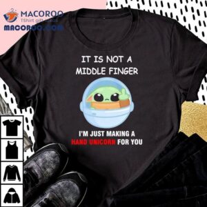Baby Yoda crafting a magical hand unicorn just for you t-shirt 3 Baby Yoda Crafting A Magical Hand Unicorn Just For You Tshirt