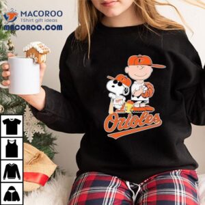 Baltimore Orioles Woodstock Snoopy Charlie Brown Graphic Tshirt