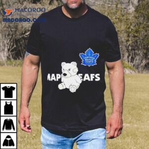 Cozy Toronto Maple Leafs Bear Design Tshirt