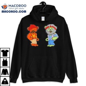 Funny Stoner Bear Design Tshirt