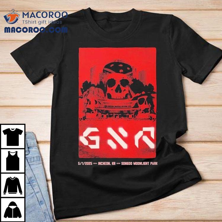 Guns N Roses 2025 Korea concert in Incheon t-shirt Guns N Roses 2025 Korea concert in Incheon t-shirt