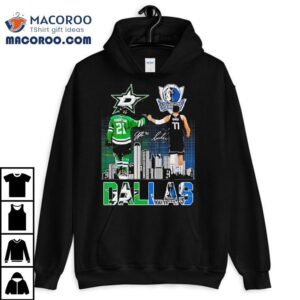 Jason Robertson and Luka Doncic crossover star power t-shirt 3 Jason Robertson And Luka Doncic Crossover Star Power Tshirt