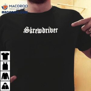 Skrewdriver band graphic print tshirt 3 Skrewdriver Band Graphic Print T Tshirt