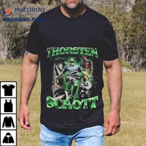 Stylish Thorsten Schott Fish Design T Tshirt