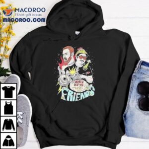 Vintage Style Tee With Andrew Santino And Bobby Lee Artwork Tshirt