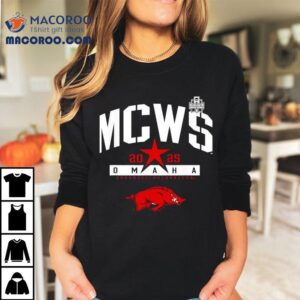 2025 Mcws Arkansas Razorbacks College World Series Baseball Shirt