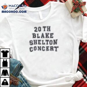 20th Blake Shelton Concert Shirt