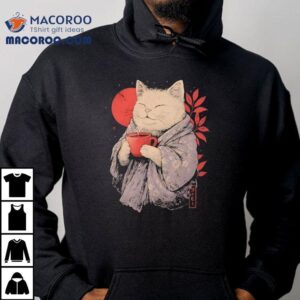 A Cat With A Cup Of Coffee Shirt