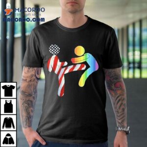 American Kicking Lgbt Pride Shirt