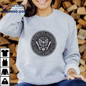 American Patriots Against Fascism Fck Nazis Eagle Logo Shirt