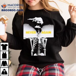 Anti Nuclear Movement House Nyc X Peter Kennard Never Again Skeleton Shirt