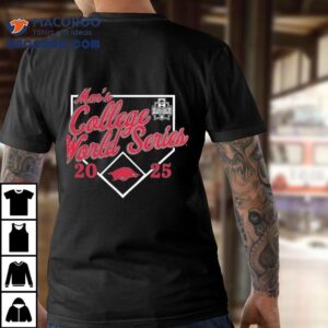 Arkansas Razorbacks 2025 Ncaa Baseball Men’s College World Series Bullpen Ace Shirt