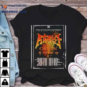 Atheist Piece Of Time 35th Anniversary Tour 2025 Dates List Start In Warsaw Poland On September 4 Shirt